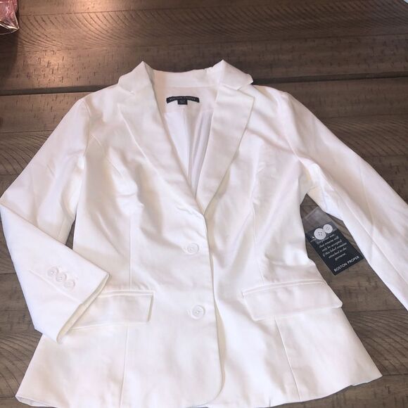 BP Crisp look 👀 Stretch spandex cotton jacket Pockets Bright White Xtra buttons - Picture 10 of 17